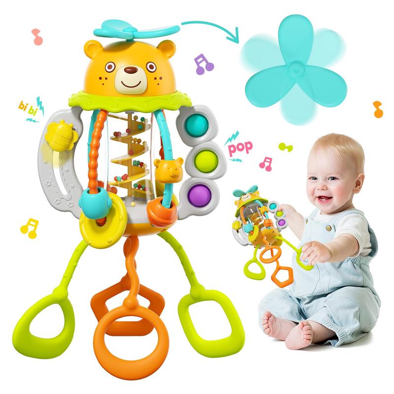 HOLA Baby Sensory Rattle Toy, Silicone Pull String TikTok爆款商品分析 - GMV ...