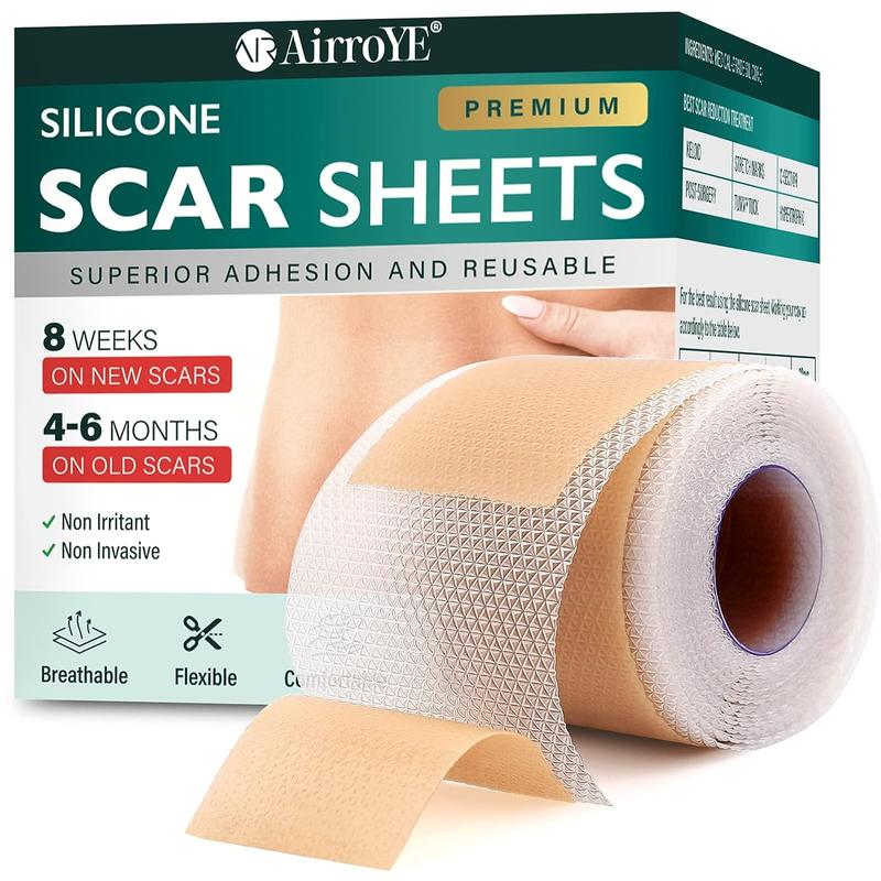 AirroYE Silicone Scar Sheets, Scar Tape (1.6