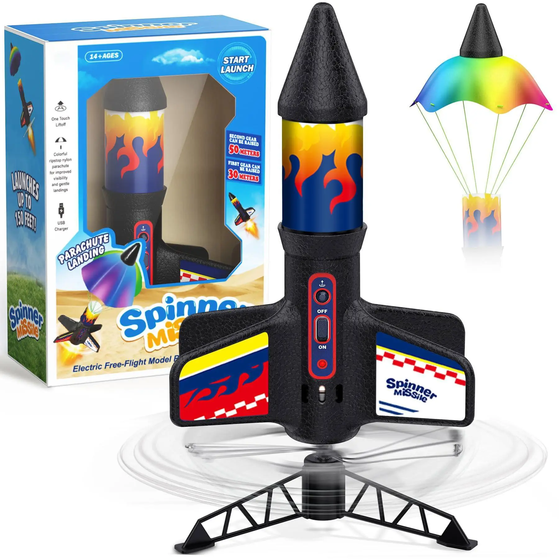 Remote Controlled Rockets Electric Rocket Launcher Toy, 1 Box Usb Rechargeab TikTok爆款商品分析 - GMV ...
