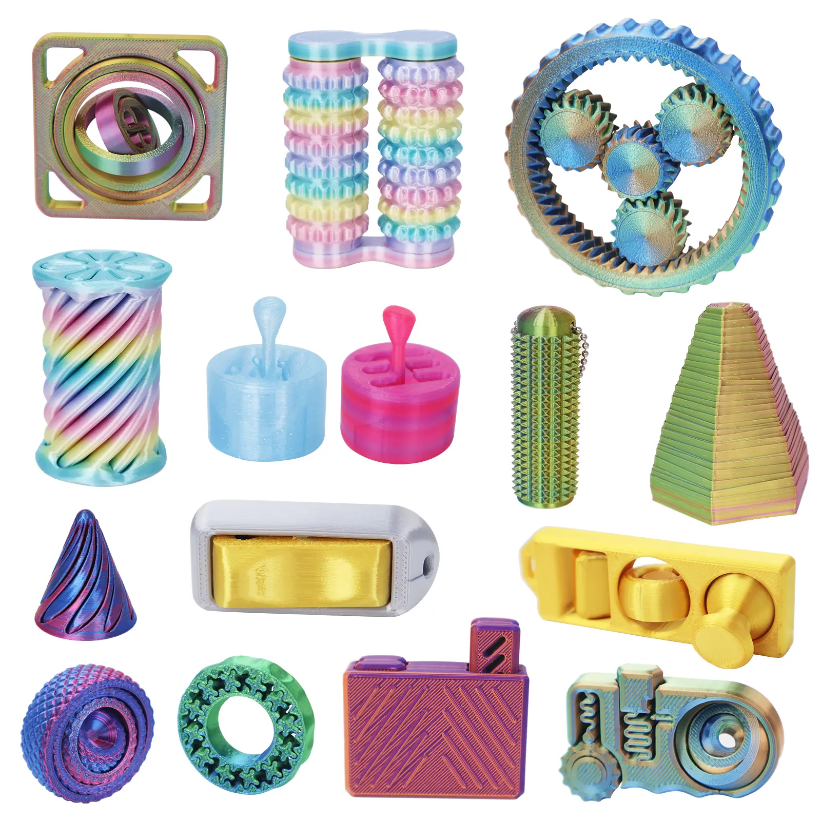 3D Printed Fidget Toys Adults - 16 Pack Sensory To TikTok爆款商品分析 - GMV ...