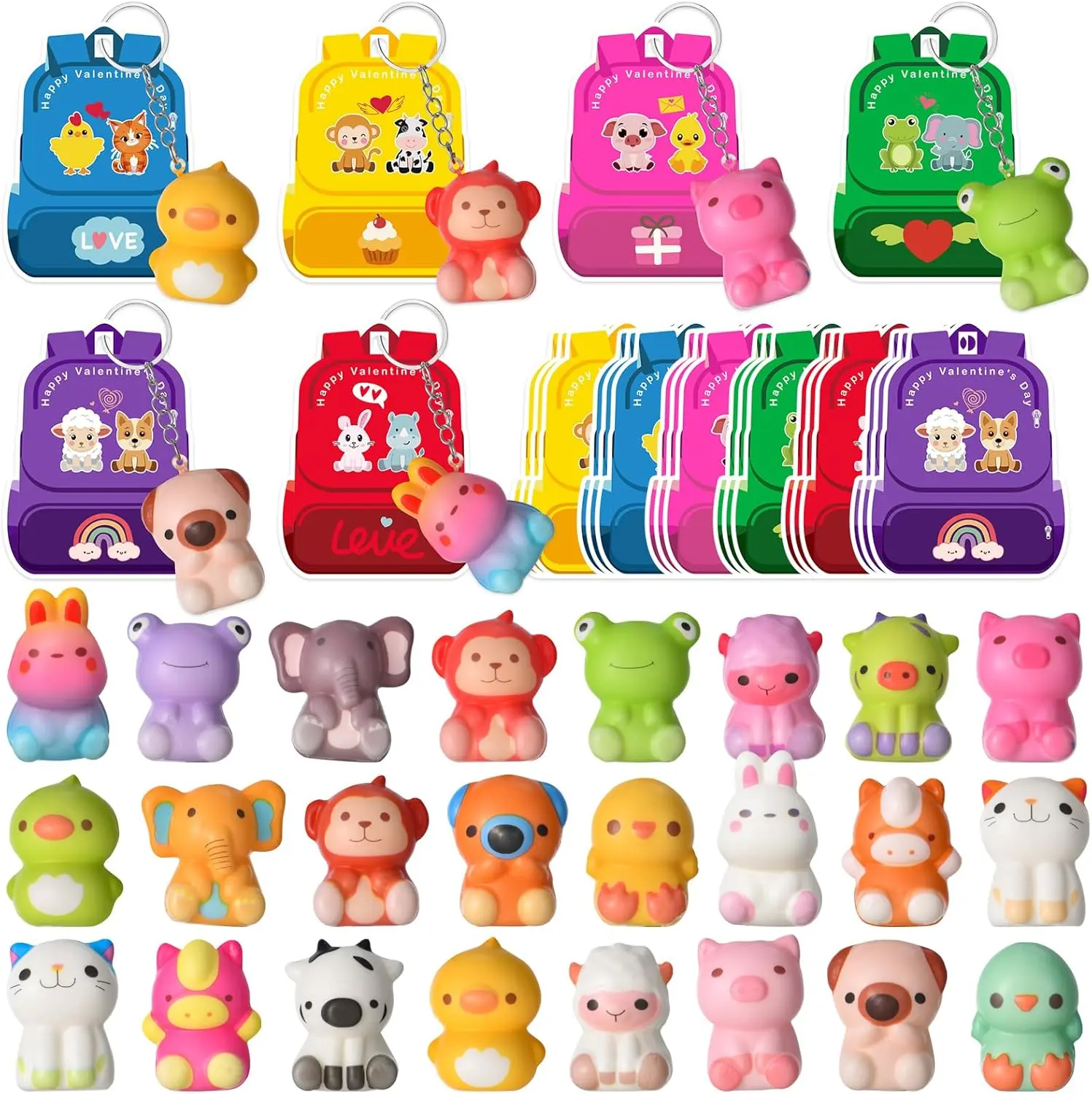 Squishy Keychains 24PCS Animal Squishy Keychains – Slow Rising Stres TikTok爆款商品分析 - GMV ...