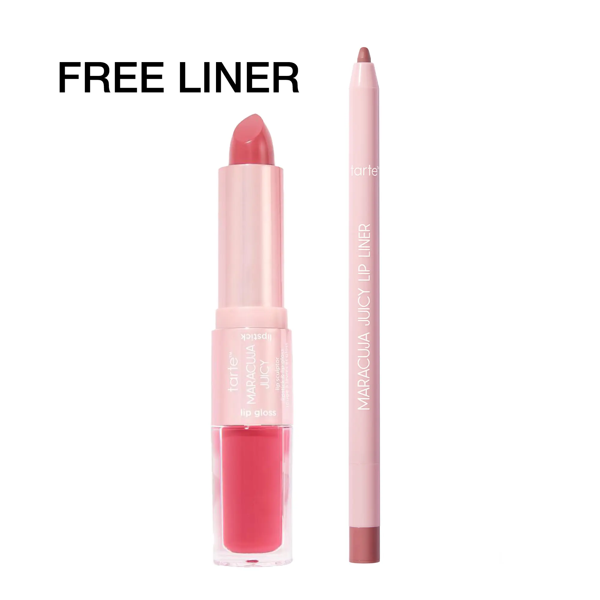 tarte lip sculptor & liner - 3-in-1 lip combo: lip liner, lipstick & lip gloss
