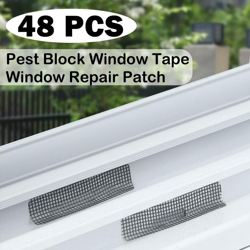 48 Counts Window Weep Hole Screen Patch, Self Adhesive Waterproof Weep ...