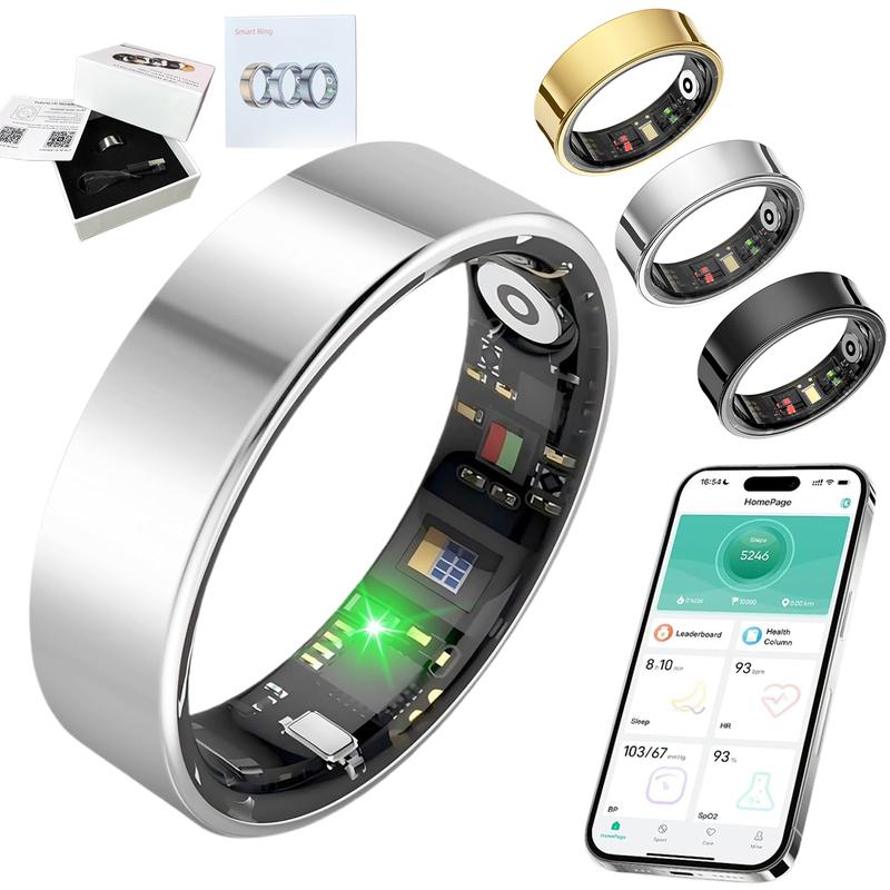 Health Rings Dimensions 查看[Four colors sizes 7-12, smart rings, smart health rings for men and ...