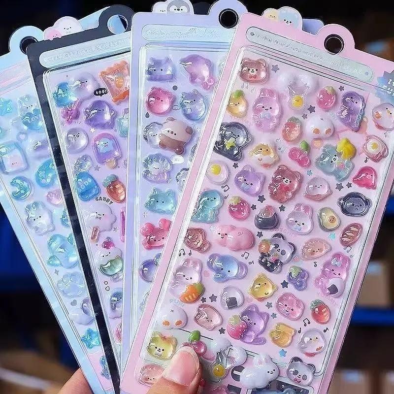 4pcs Japanese Style 3D Stickers, Cute Floating Des TikTok爆款商品分析 - GMV ...