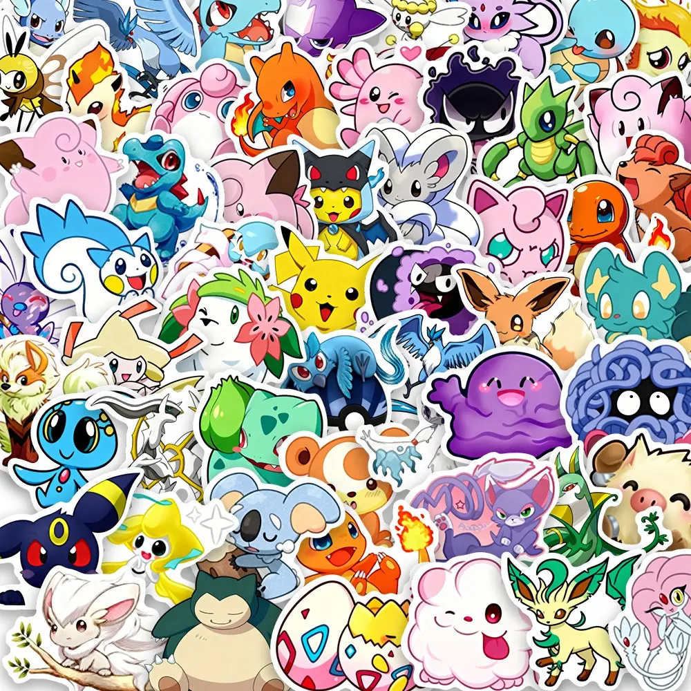 100pcs Pokémon Cartoon Stickers Pack, Waterproof A TikTok爆款商品分析 - GMV ...