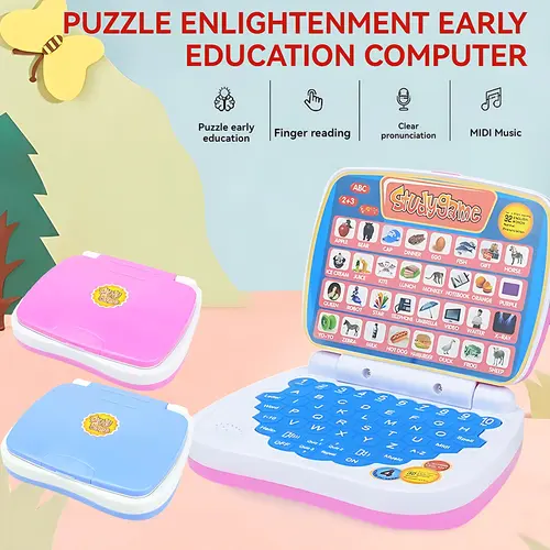 Toy Math Computer 查看[Children's Simulation Computer Toy Early Education Machine Early ...