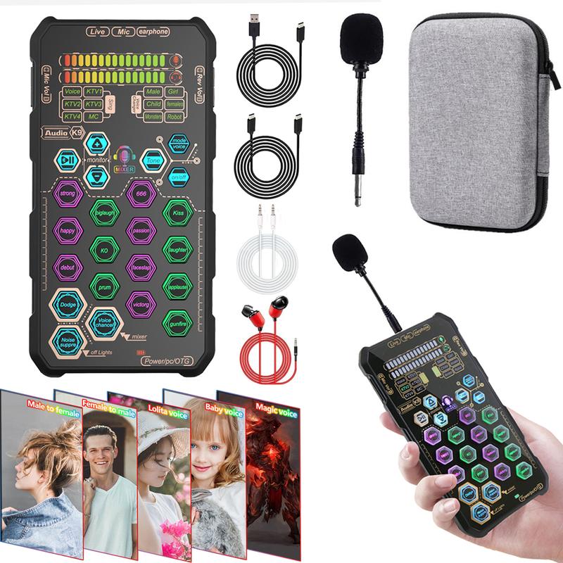 查看[Handheld Live Sound Card Smart Podacsting Audio Mixer/Console ...