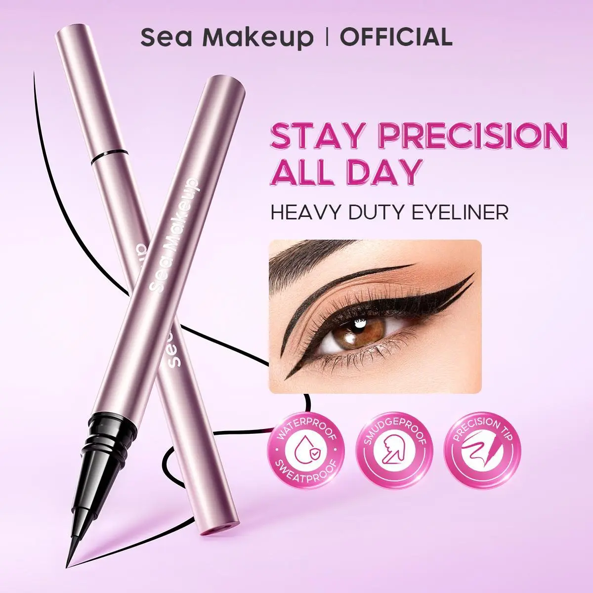 Sea Makeup Heavy Duty Waterproof Eyeliner Pen