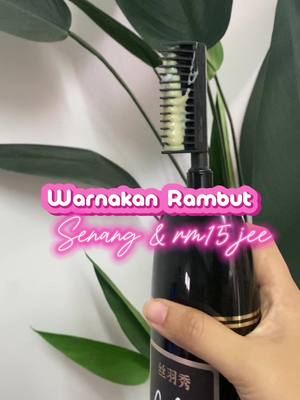 Best korang pakai nii, senang nak guna takyah susah2 bancuh. Tekan & sikatt. Easy peasy! #colourrambut #warnarambut #rambutwarna #permanenthaircolour #warnarambutmurah 