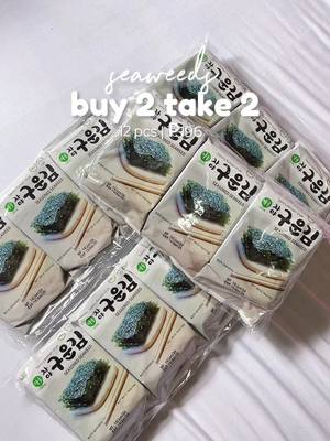 12 pieces of seaweed for only ₱196!!! 🍙 #seaweed #buy2take2seaweed #cravings #trending #viral #fyp #food 
