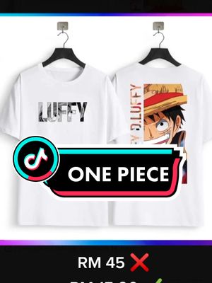mana peminat One piece,kini didatangkan dengan design terbaru untuk anda😎 #onepiece #onepieceedit #onepieceluffy #bajumurah #ootd #xyzbca #viral #bajuviral #fyp 