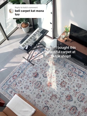 Replying to @katz My house feels cosy and looks nice with this carpet! 🛍️✨#carpetmurahmalaysia #carpetbesar #fypシ゚viral 