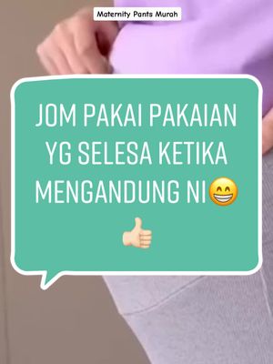 Tengah cari Maternity Pants ka tu? Meh usha sini kot2 ada hat berkenan di hati tu😉. Best tau Maternity Pant ni selesa ja bila dipakai. Kalau berminat Maternity Pants ni meh tekan beg kuning tau. #maternitypants #maternitypant #maternitypantsmurah #seluarmengandung #TikTokPromote #fyp #foryou