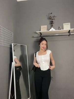 banyak yg nanya baju longsleeve cream nihh #firstdateoutfit #outfit #outfitinspo #outfitidea #ootd #haul #hacksoutfits #tophaul #tiktokhaul #outfitinspiration 