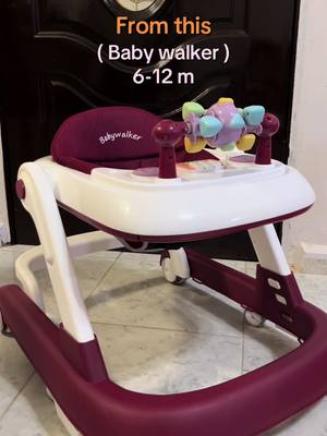 Nak buat jadi meja makan baby pun boleh💗 #walker #babywalker #pushwalker #baby 