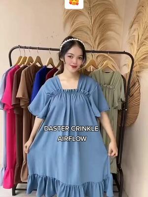 Daster Crinkle Airflow #dasterviral #dastermurah #dasterfuji #dastercringkle #dasterkekinian