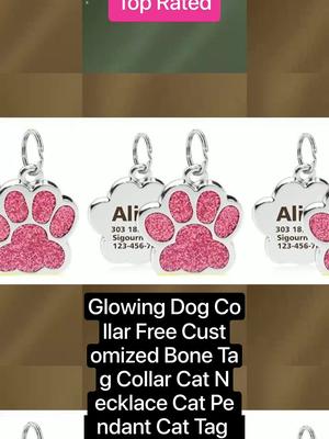 Glow in the dark and free engrave ng  name at ng contact deets ng pets nyo. Been losing my pets oftenly these days. So a friendly tip, buy kayo neto. #fypシ #fyp #pets 