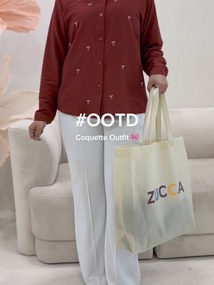 Outfit check after shopping sesh at ZUCCA 😍🛍️ Jom shopping sama sama sebab harga tengah rendah ni ‼️ ##OOTD##fyp##fypp##trending##racuntiktok##outfitideas##typ##tiktokshop##zucca##zuccabutik##blousewanita##blousemurah##kaftanmurah##kaftan##kaftanviral##tudungmurah##tiktoktainment##outfitinspo##tiktokfashion##traveloutfit##seluarviral##style##travel##begkuning##malaysia##bajuviral##barangviral##belisekarang#malaysiatiktok #coquette #coquettefashion #shoppingoutfit