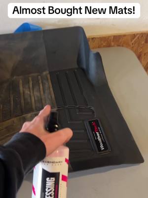 This legendary plastic and vinyl restore product saved me from buying new weathertech floor mats, they look brand new again! #legendarycarcare #plasticrestoration #carcare #cardetailing #weathertech #floormats #ttshop #tiktokshop #tiktokmademebuyit 