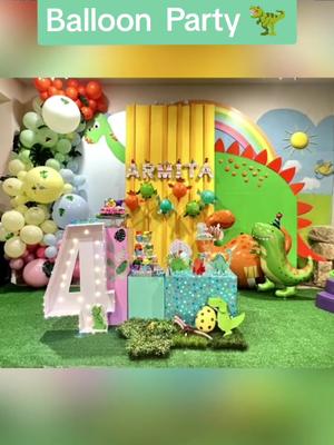 Cute Cartoon DIY Dinosaur Theme Balloon Party for Kids Birthday Decoration.#dinosaurballoons🦖 #LearnItOnTikTok #birthdayturnup🥳 #happybirthday #balloon #birthdayparty #birthday #cartoonsforkids 