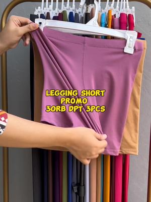Legging short nyaman dipakai untuk harian #legging #leggingpolos #leggingwanita #leggingpanjang #shortpant