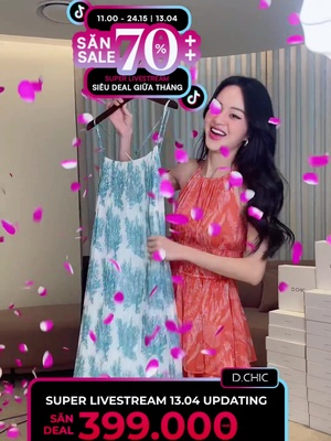 Giá đặc biệt 399.000 VND 🔥🔥🔥 chỉ có trong Livestream #minhlamodchic #dchic #tiktoklivestream #livestream 