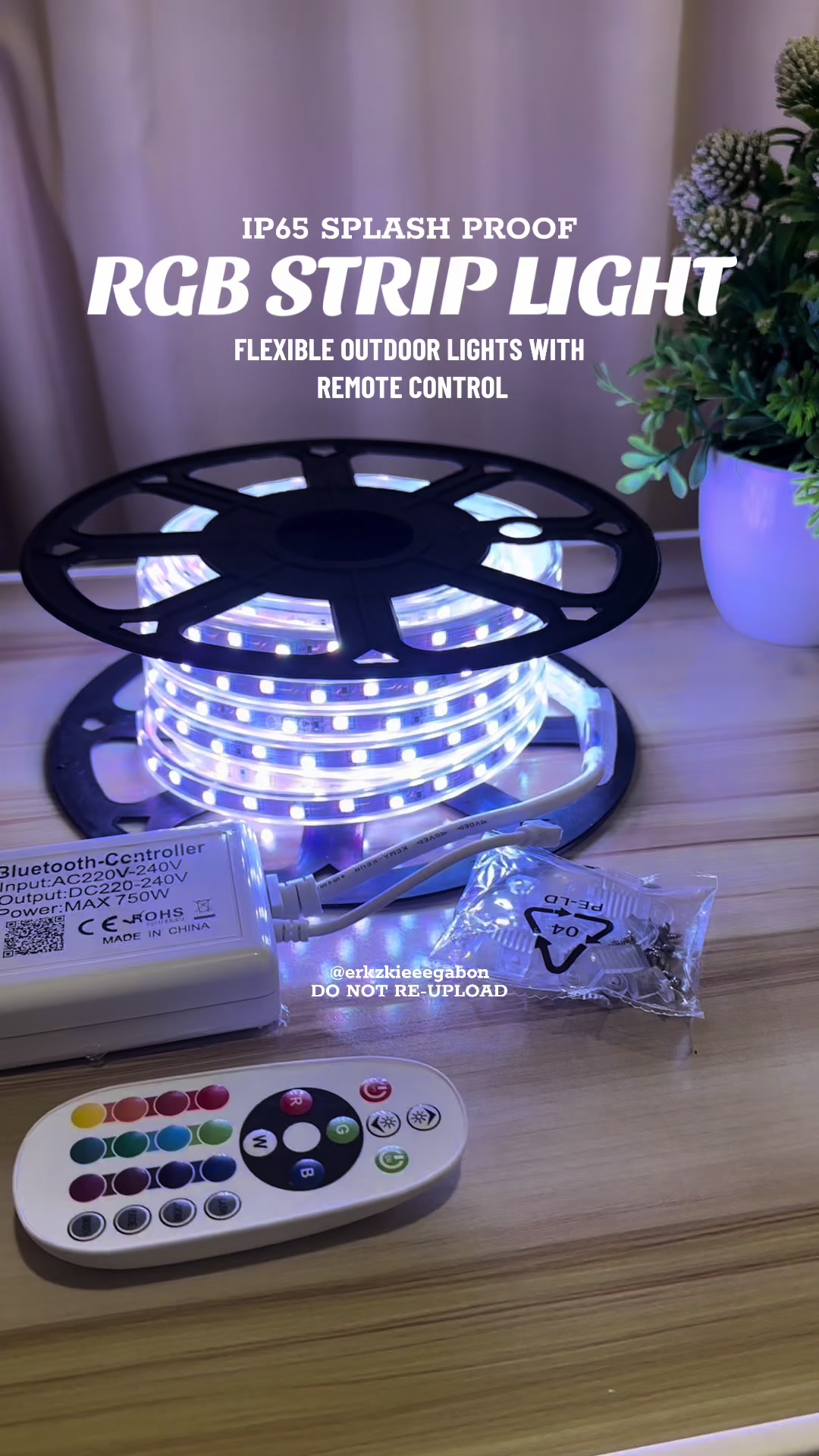 pwede pang room at pwede rin sa labas ng bahay dahil splash and water proof na itong RGB Strip Lights! #ledstriplights #rgbledlights #striplights #waterproofledlights #rgbstriplight #erkzkieeegabon #erkzkieeefinds #fypシ゚viral 