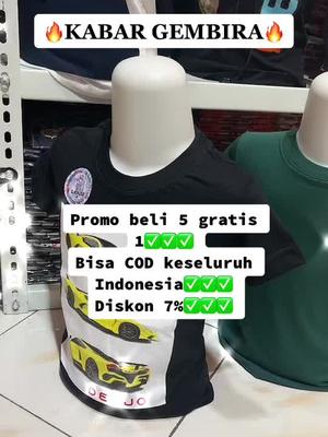 🥳PROMO HARI INI🥳 masih ada promo untuk pembelian 5 gratis 1!!🤯🤯 pantengin live kita hari ini jam 11.00 siang ini yaaa JANGAN SAMPE TERLEWATKAN🫡🫡🫡#kaosmurah #bajuanak #distrokid #atasananak #bandung #viral #pakaiananak 