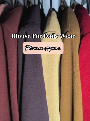 Haa! Tengah mencari baju yang tak payah gosok ke tu 🤭🤭 We got you sistur! Blouse Azura sesuai untuk buat baju daily wear, kita ada size dari M-5XL & macam macam colour! Grab now ❤️ #ButikMakayla
