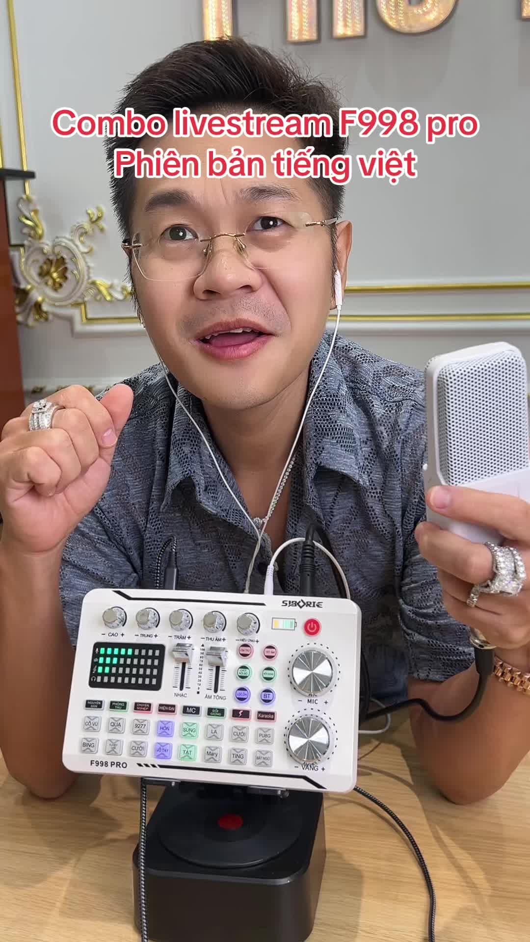 Combo livestream F998 pro Phiên bản tiếng việt @dung185nhattao 