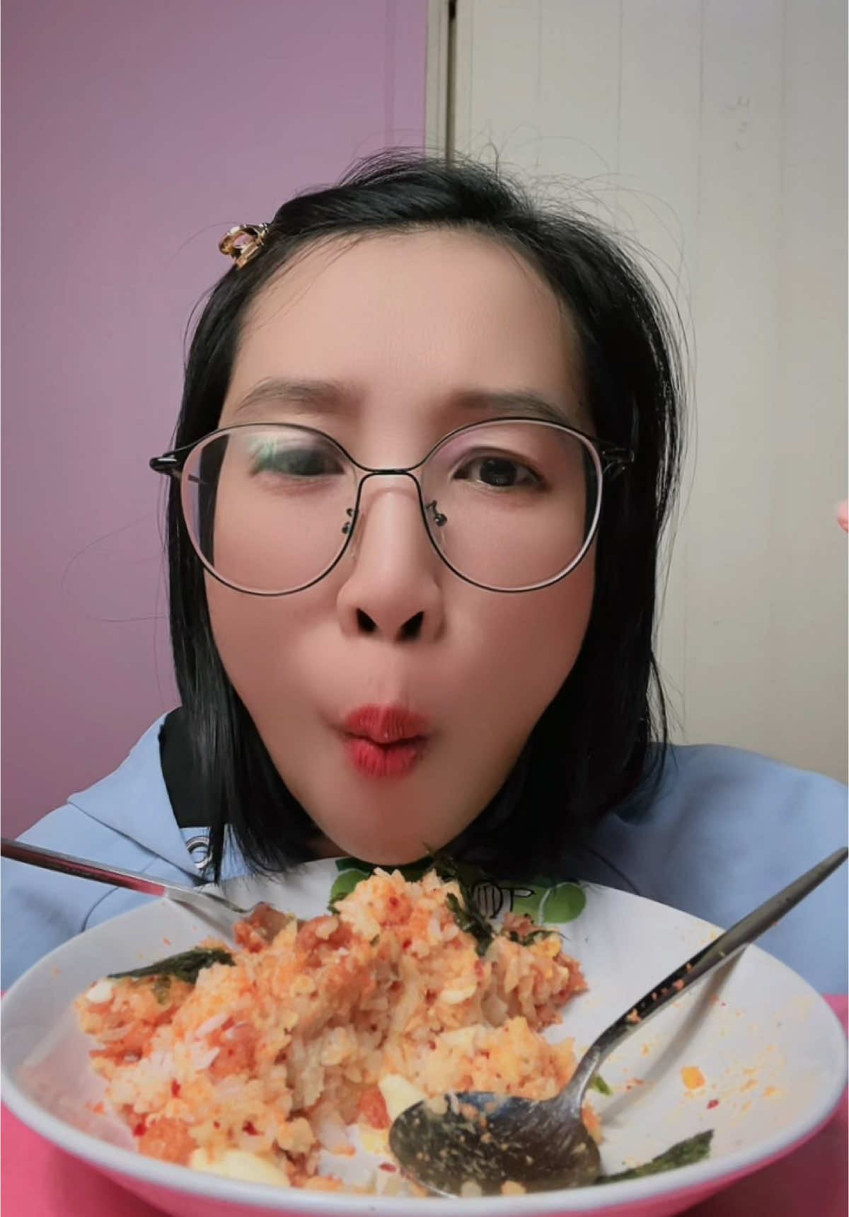 ข้าวคลุก7-11 สูตรมั่ว แต่โคตรหร่อย (หาสาหร่ายโรยข้าวไม่เจอ) (#ข้าวคลุกเซเว่น #7eleven #น้ําพริกหมูกระจก 