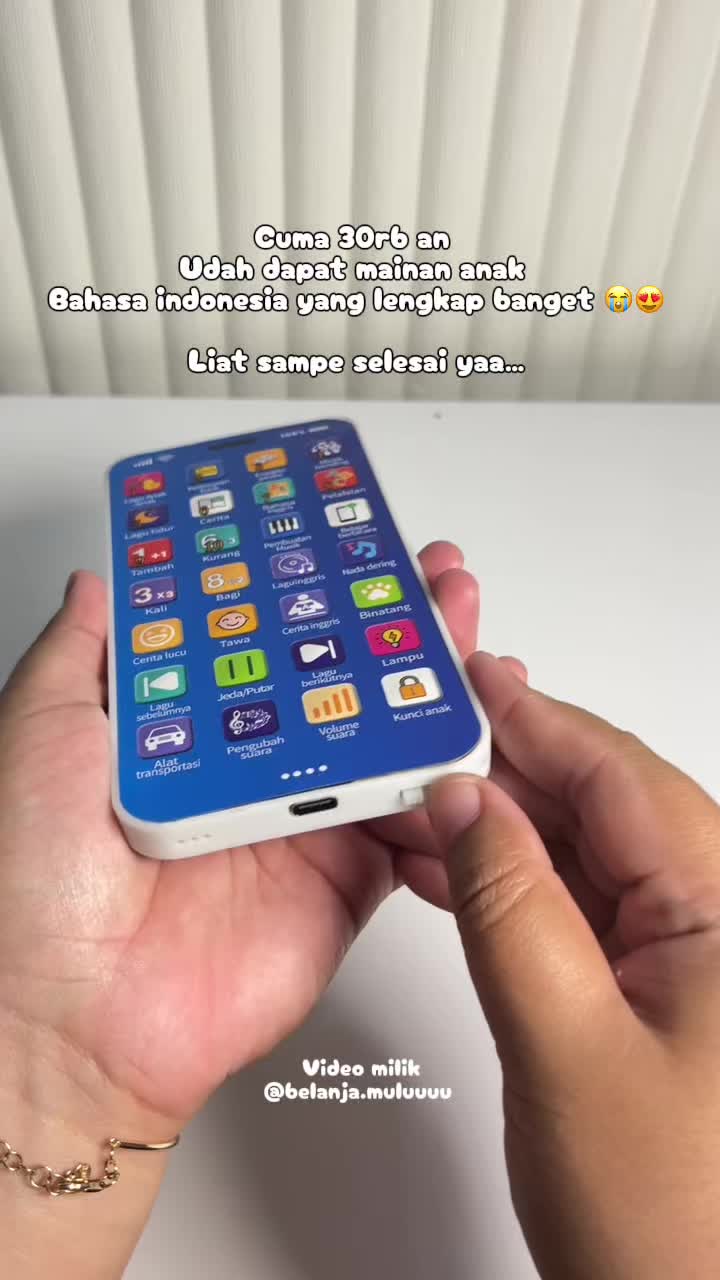 Mainan anak bahasa indonesia  #mainananak #mainananakindonesia #handphonemainan #mainanhandphone #mainanedukasi #fyp 
