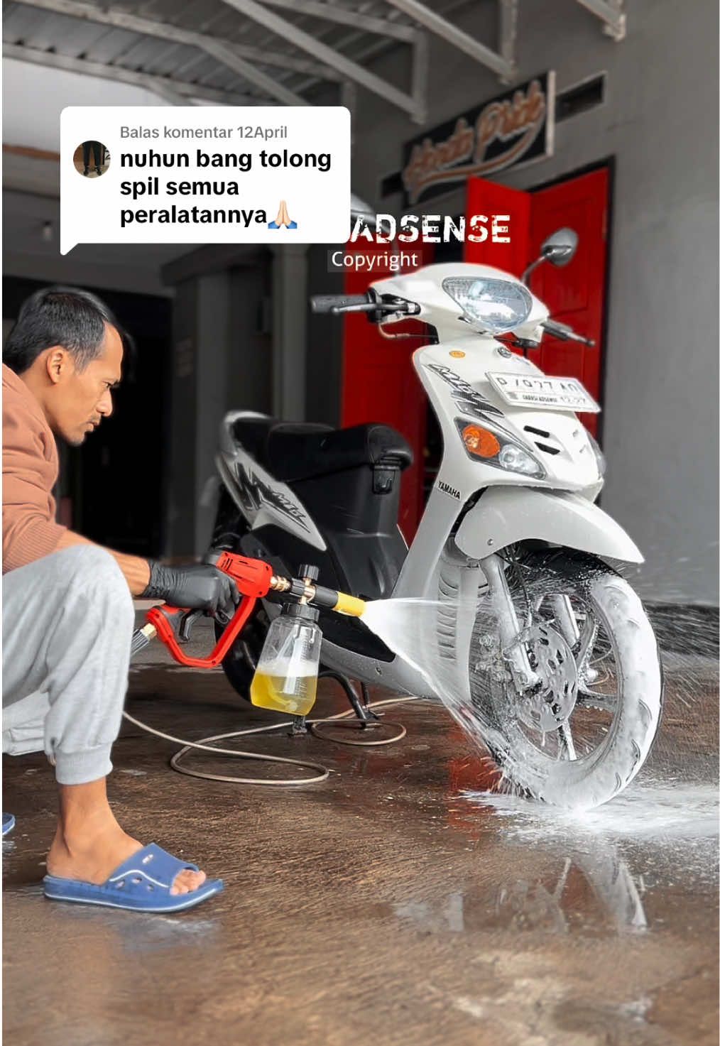Membalas @12April OKE MAS CEK KRANJANG KUNING  #mio #miosporty #miosportymodifikasiindonesia #jetsteam #jetcleaner 