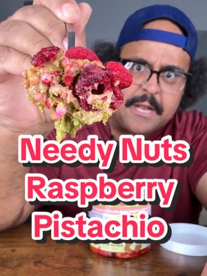 This Dubai Raspberry Pistachio Swirl Peanut Butter Treat from @Nerdy Nuts Shop has a tasty flavor and crunchy texture! #nerdynuts #pistachiopeanutbutter #pistachiobutter #dubaipistachio #peanutbutter #snack #treat 