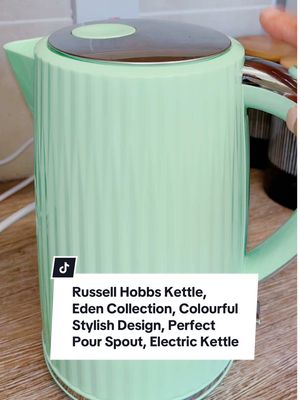 Russell Hobbs Kettle, Eden Collection, Colourful Stylish Design, Perfect Pour Spout, Electric Kettles #kettle #kitchenappliances #fyp #tiktokmademebuyit #springsale #spotlight #dealdrops