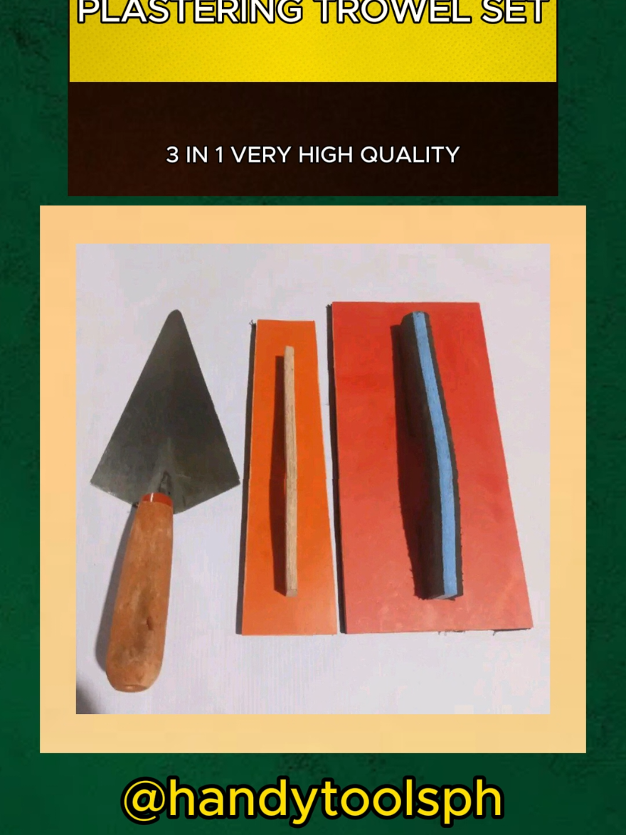 PLASTERING TROWEL SET 3 IN 1 VERY HIGH QUALITY #plastering #plasteringtrowel #trowel #trowelset #tools #fyp #tiktok 