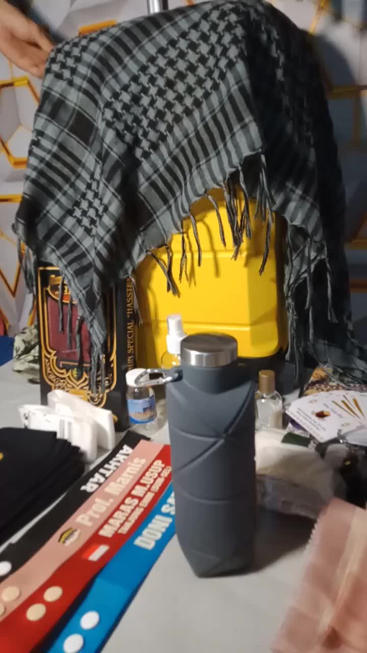 perlengkapan haji umroh,komplit # TAS,TAGNAME,BOTOL SPRAY✔️