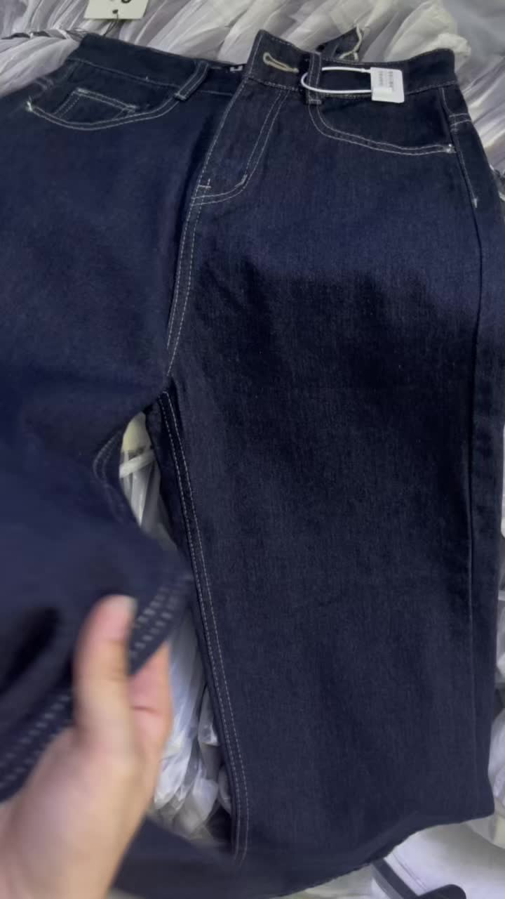 #xuhuongtiktok2025 quần jeans suông màu xanh than#xuhứớng #quần #hap #thinhhanh #xuhướng #xuhuongtiktok2025 
