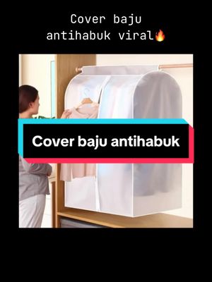 Cover baju🤩 #coverbajugantung #coverbajuantidebu #dustcovercloth 