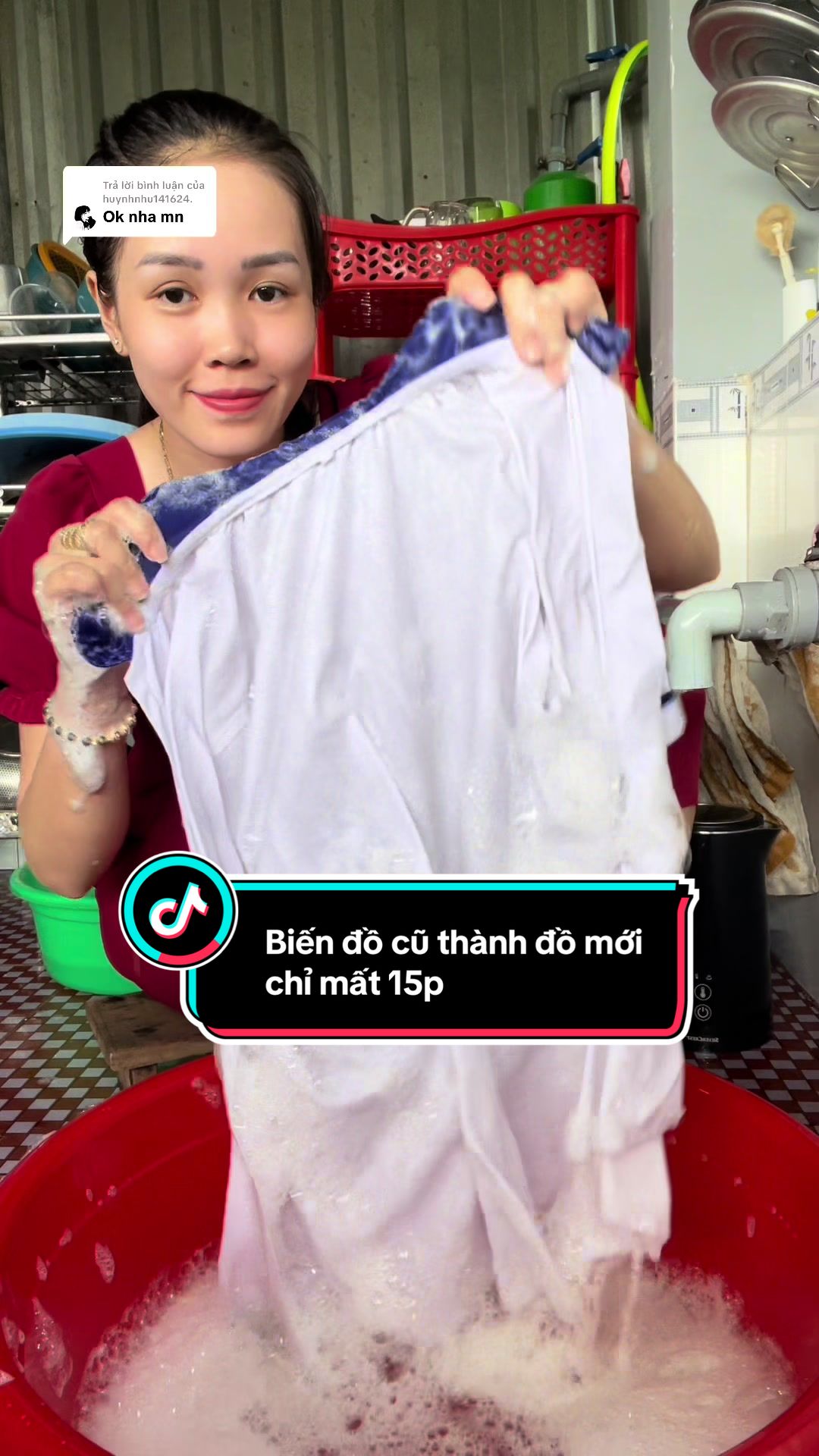 Trả lời @huynhnhu141624. Chỉ mất 15p để biến đồ cũ thành đồ mới ✅ #botgiatdanangliby #bottaydanang #liby 