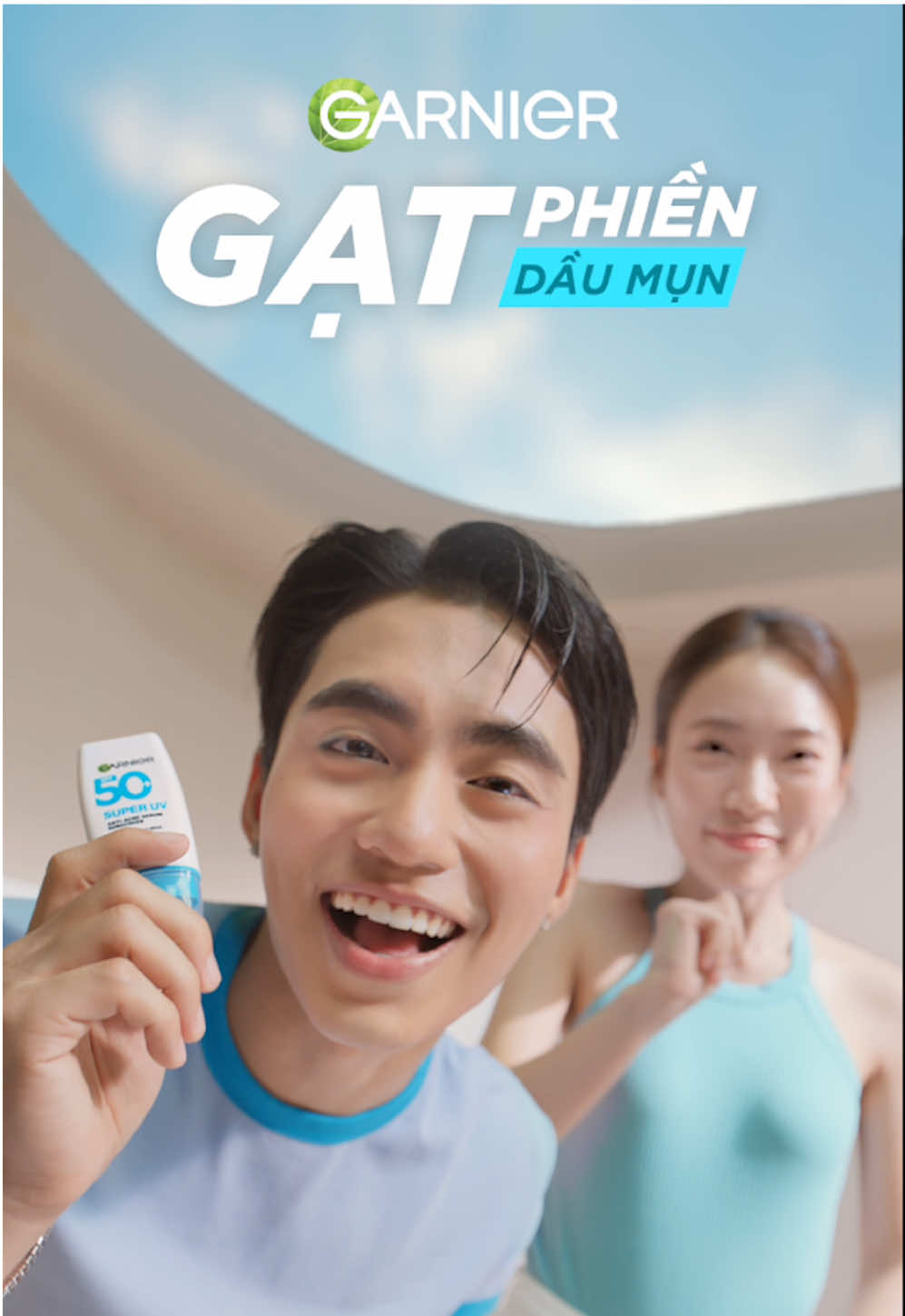 Mới! Chống nắng phổ rộng Garnier dành riêng cho da dầu mụn. Gạt phiền dầu mụn hè này cùng Mono và Khánh Vy nhá! #Garniervn #GatPhienDauMun