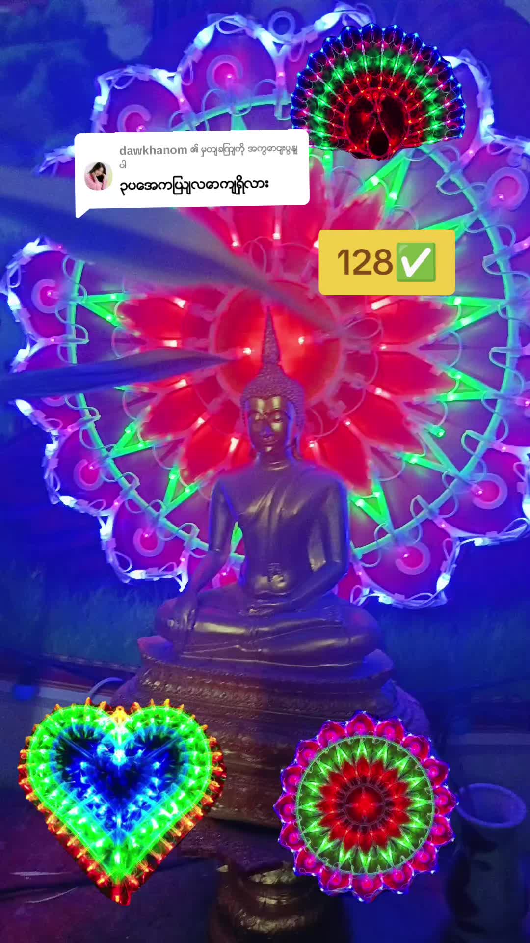 @dawkhanom ကို အကြောင်းပြန်နေသည် #ဘုရားမီးဝိုင္း #ခ်င္းဝါေလးႏွိပ္ပီဝင္ဝယ္လို႔ရပါတယ္ေနာ္ #ထိုင္းေရာက္ေရႊျမန္မာ #@SWE SWE THIN @SWE SWE THIN @SWE SWE THIN 