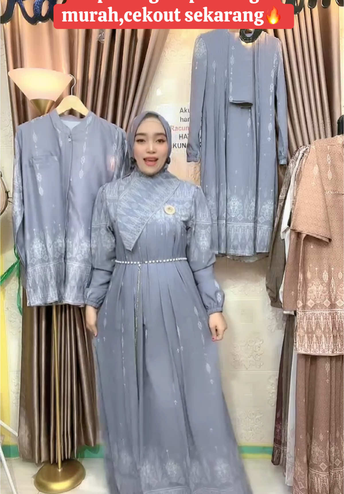 Max nn 85 kg#gamislebaran #sarimbitkeluarga #gamispremium #sarimbit #couple #gamis 