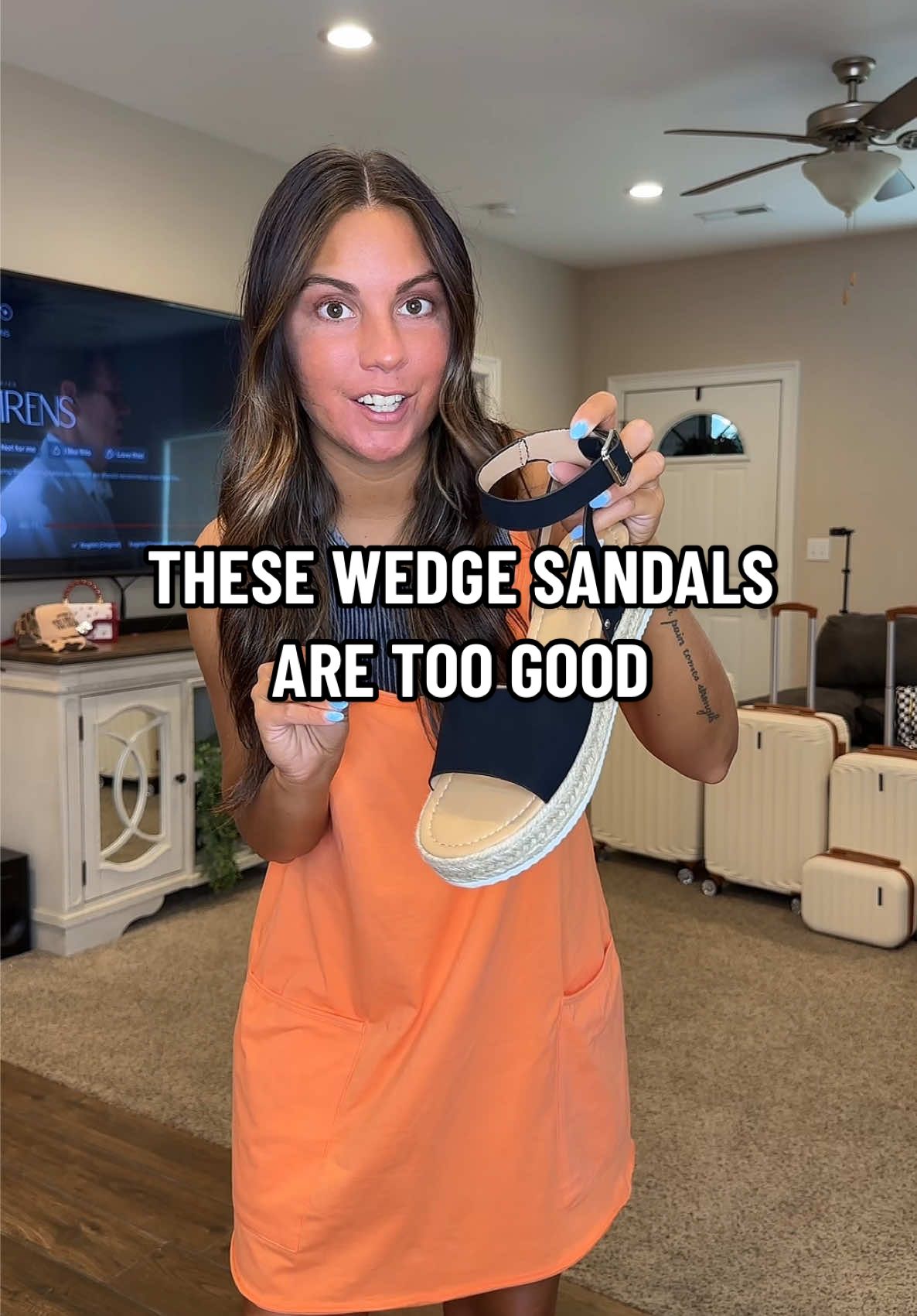 Ahhhh! I love a good pair of wedge sandals 👡😊 #sandals #wedgesandals #fyp #viral #sandalseason #tiktokshop #inexpensive #shoecheck #shoestyle #sandalfashion #style #comfy #fypシ゚viral #foryoupage #summersandals #tiktokshopdealsforyoudays #spring #fashionstatement #affordablesandals #fyp 