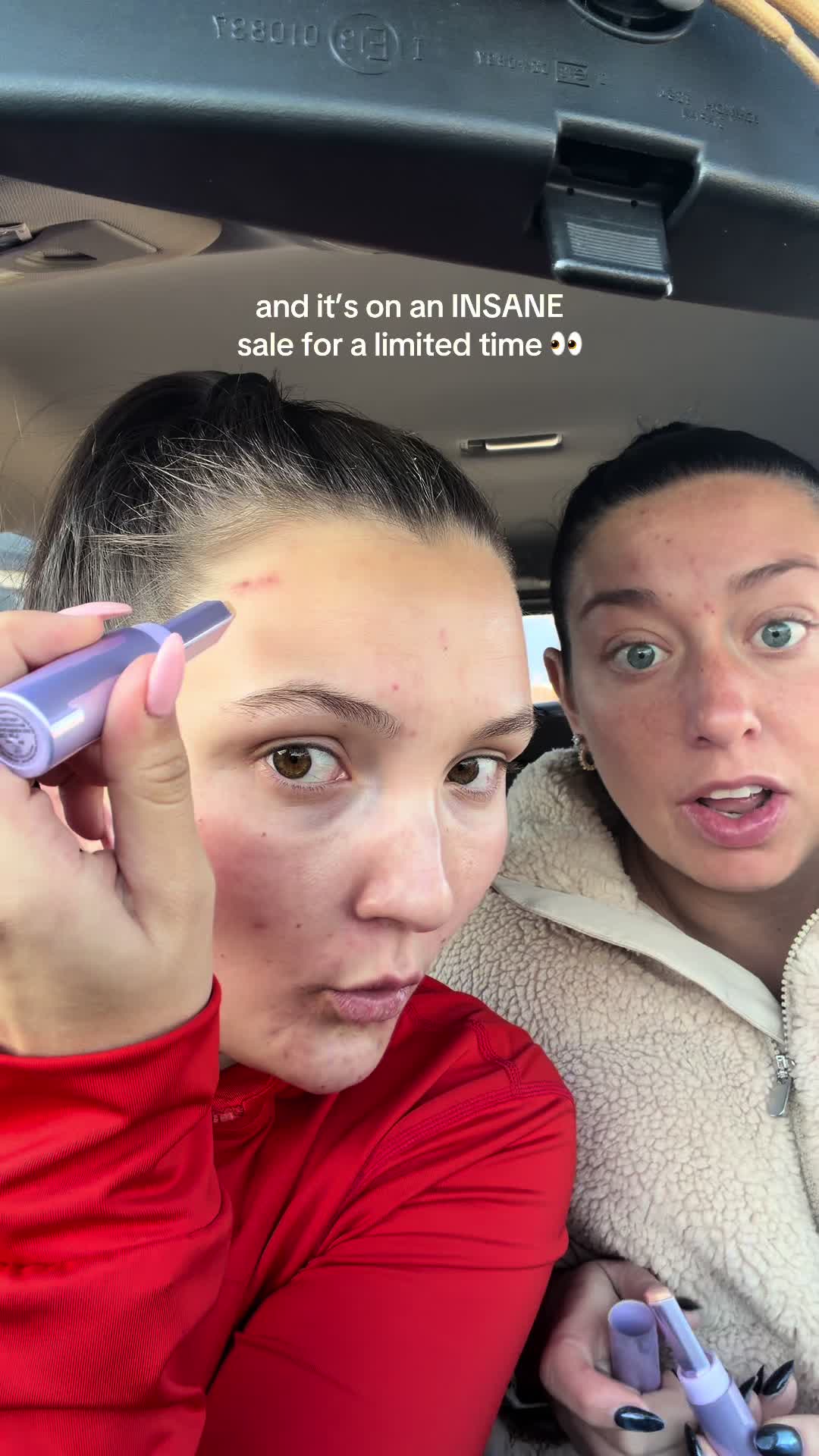 the way this makes everything disappear 🤯 shades are selling out so quick!! @tarte cosmetics #shapetape #breakouts #makeup #blurringstick #skinhelp 