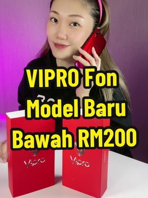 VIPRO Fon Baru BAWAH RM200!!! Ada pilihan 4/6GBRAM + 128GBROM ❤️✌🏻 #dearestonni #tiktokshopmalaysia #vipro #vipros22 #vipros20 #vipros21 #phonebudget #fonmurah 