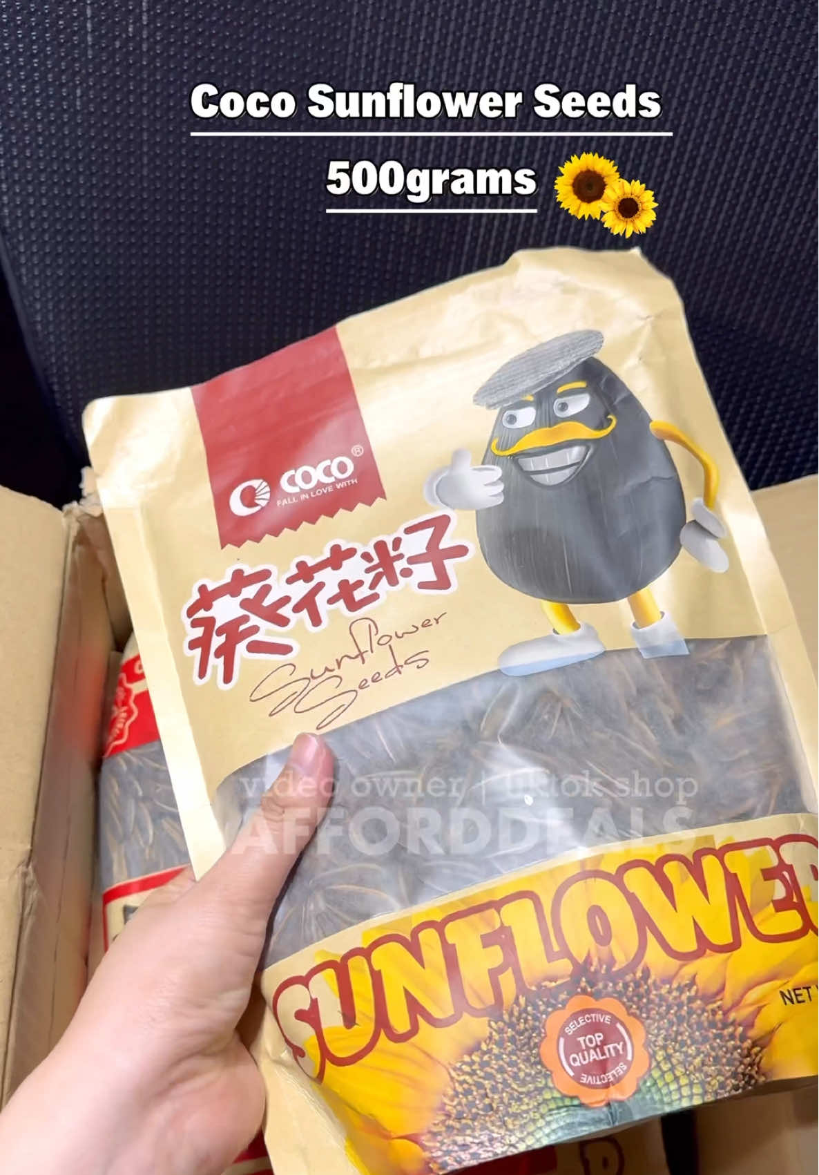 Sarap tong kutkutin nato mga mare ko! Pangtanggal antok haha 🤩✨ #sunflowerseeds  #cocosunflowerseeds500g  #sunflowerseeds500g  #tiktokshopfuntasticpayday 