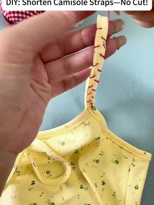 Super easy way to shorten long thin straps—simple, cute & easy to learn! Fixed mine with a 34-piece sewing kit—$8.99 + free shipping (such a steal)! Grab yours for quick mends! 🧵👗✨💸 #SewingCraft  #LargeEyeSteelNeedle #tiktokshop#fyp