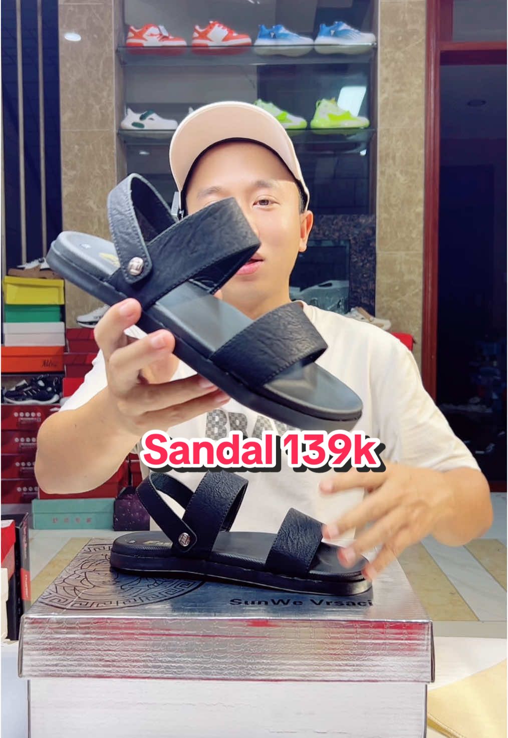 Sandal đi 2 kiểu cực kỳ tiện lợi luôn ạ #manhgiay #manhbangiay #depnam #sandal #depda 